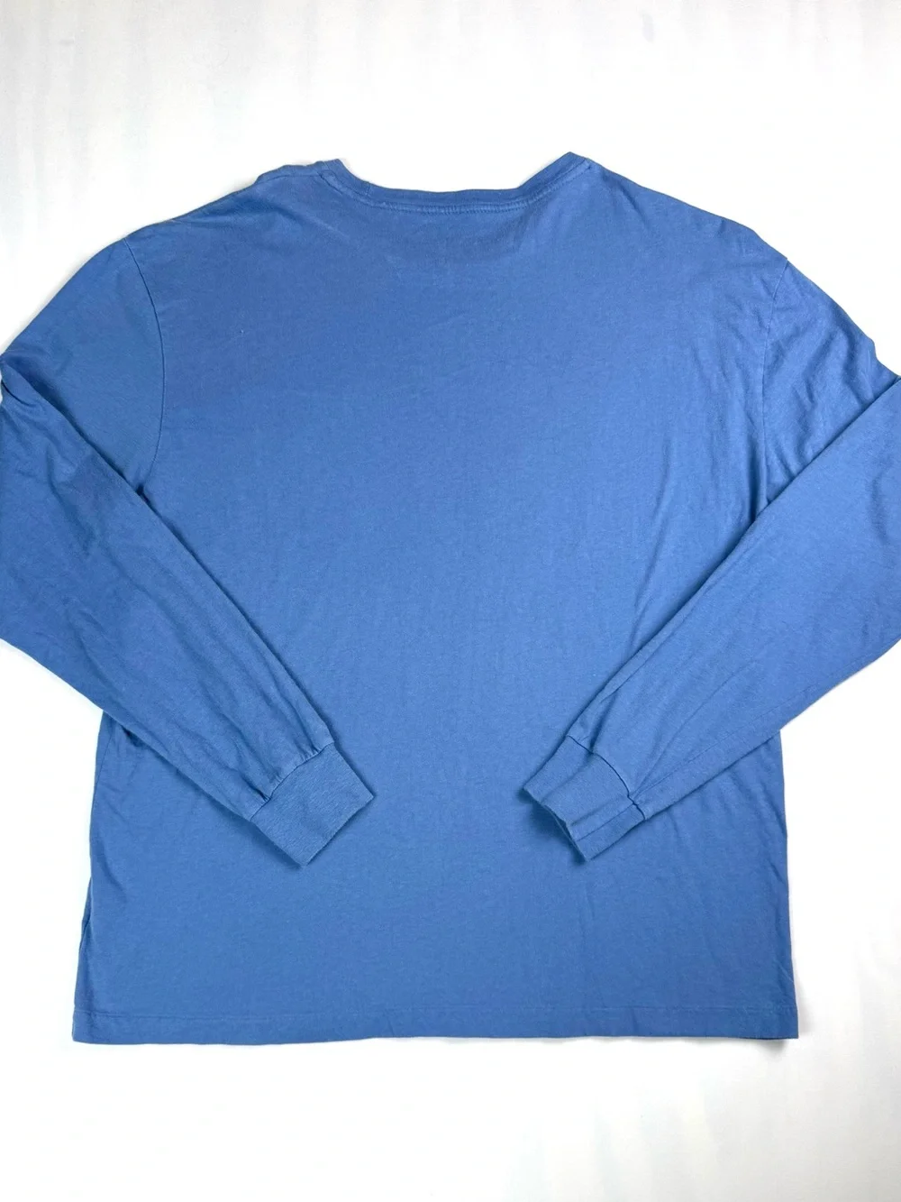 Polo Ralph Lauren Blue Long Sleeve Pocket Tee Shirt Pony Logo Men Medium